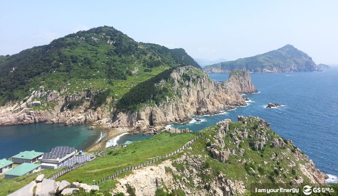 등대섬 정상에서 바라본 소매물도 전경