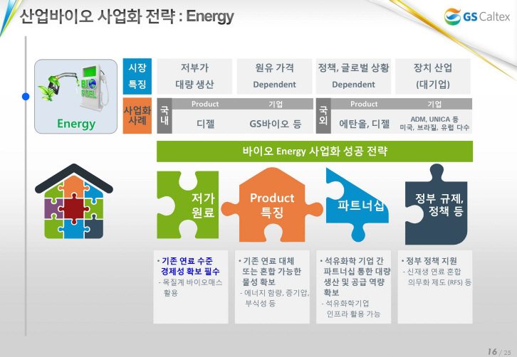산업바이오 사업화 전략: Energy