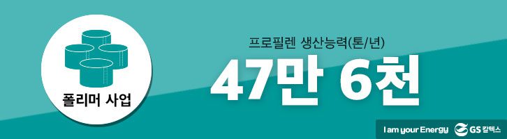 GS칼텍스 폴리머 사업. 프로필렌 생산능력.