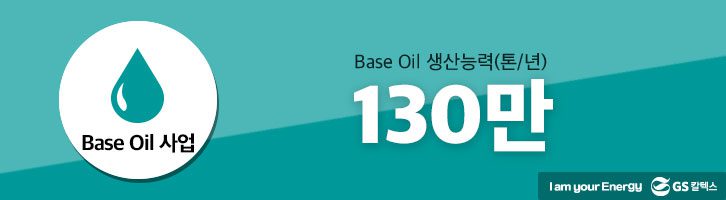 GS칼텍스 Base Oil 사업. Base Oil 생산능력.