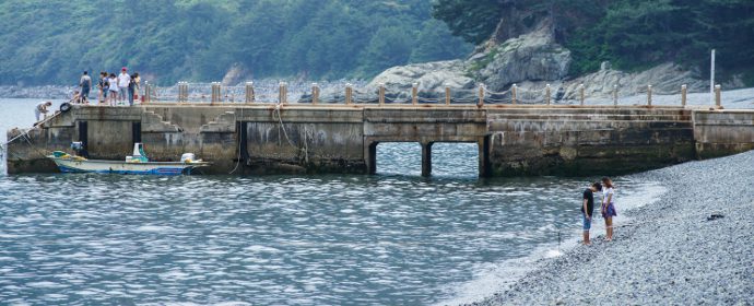 학동 흑진주 몽돌해수욕장