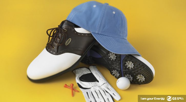 골프 용품들의 모습