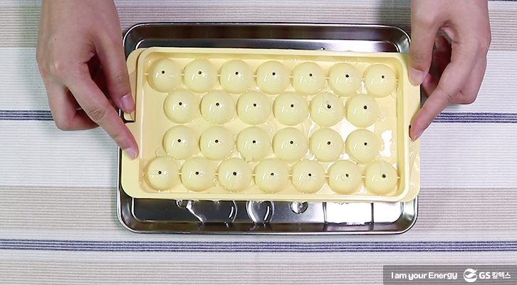 청포도젤리 만들기, 과일젤리, 얼음틀 덮기