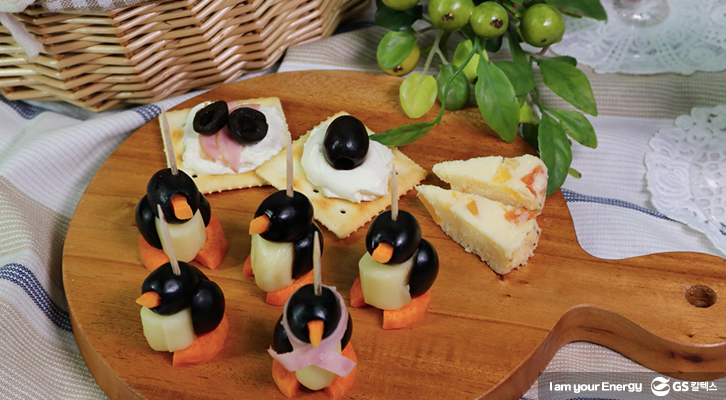 올리브 치즈 펭귄 완성컷, 세팅, 피크닉