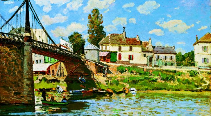 GSC_BS_MH_gs-calender-2019-06_20181026_01 메트로폴리탄미술관, 알프레드 시슬레, 빌뇌브 라 가렌느의 다리