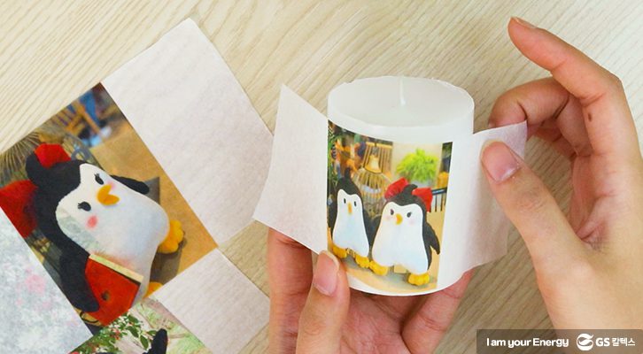 프린트된 습자지 두르기, 포토양초 만들기, 생일선물추천, 집들이 선물 추천, 엄마 선물 추천, 아빠 선물 추천, 100일 선물 추천, DIY