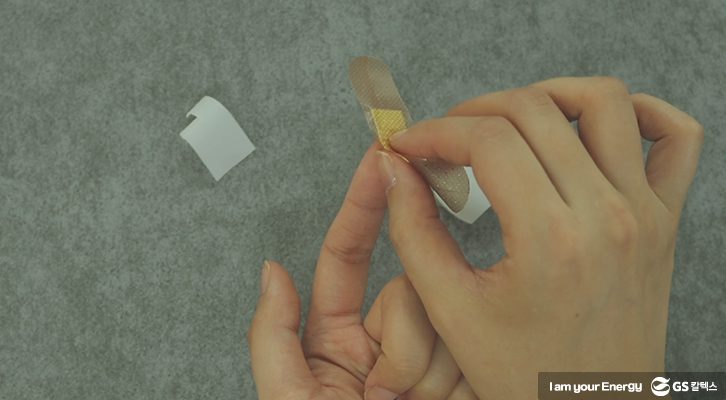밴드 붙이기, 손가락 밴드, 꿀팁, 밴드