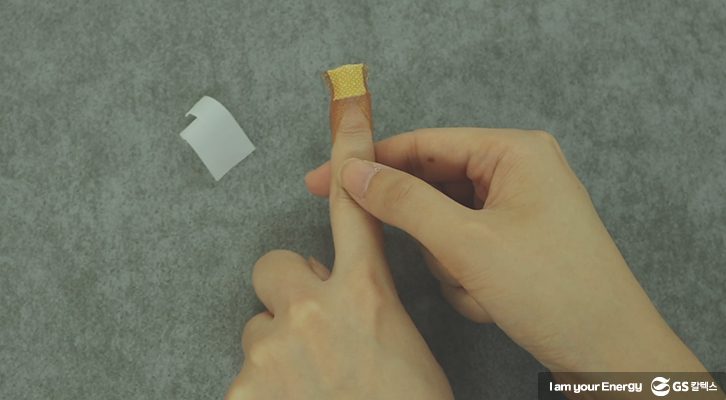 밴드 붙이기, 손가락 밴드, 꿀팁, 밴드