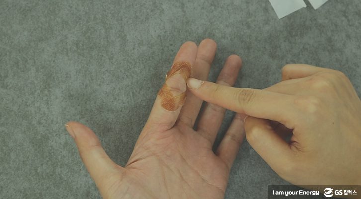 밴드 붙이기, 손가락 밴드, 꿀팁, 밴드
