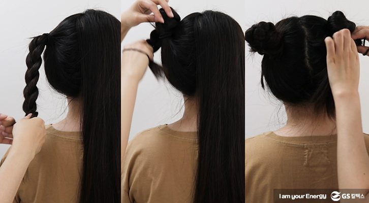 머리땋기, 머리묶는 법, 뿌까머리, 만두머리, 양갈래머리