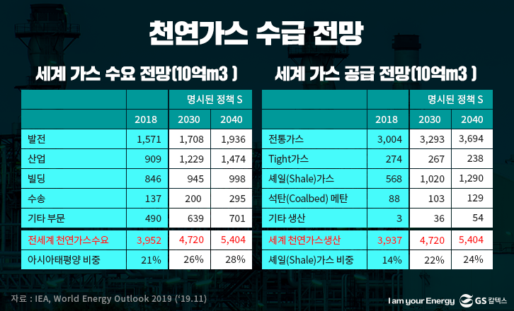 천연가스 수급 전망