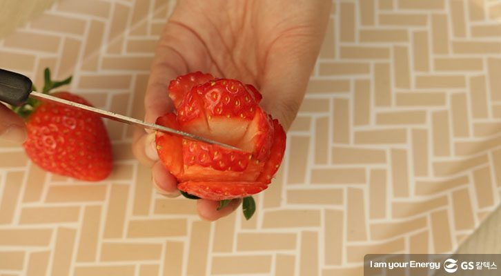 딸기, 딸기 장미, 토마토 해바라기, 사과 토끼, 과일 자르는법