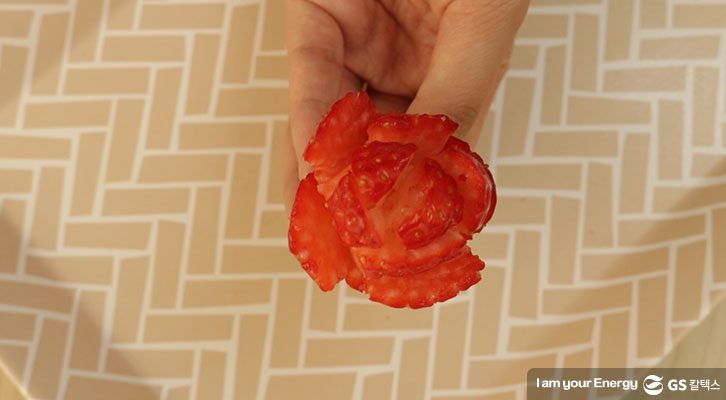 딸기, 딸기 장미, 토마토 해바라기, 사과 토끼, 과일 자르는법