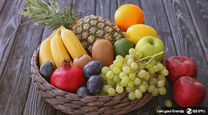 과일은 항산화에 도움이 되며, 면역력을 강화하는 예방효과가 있어요