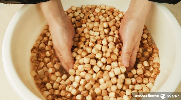 편백나무 가습기 만들기_편백나무 불리기_2