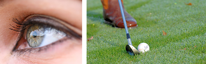 눈동자와 골프장