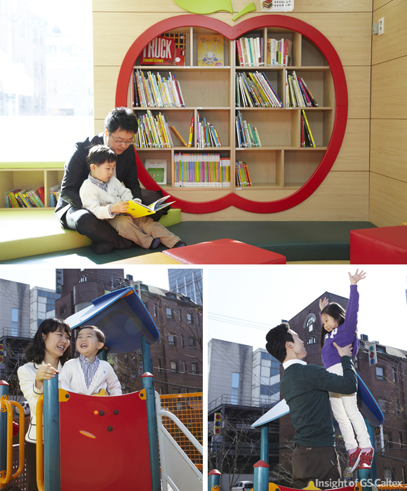 점심시간이나 짬을 내 부담 없이 아이들과의 시간을 가질 수도 있어요.