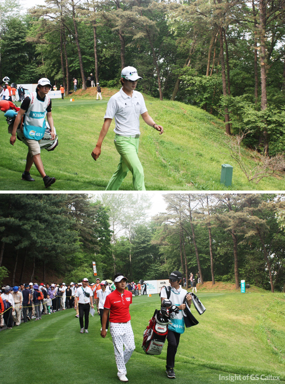 발걸음도 당당한 김비오 선수와 패션리더 박상현 선수^^