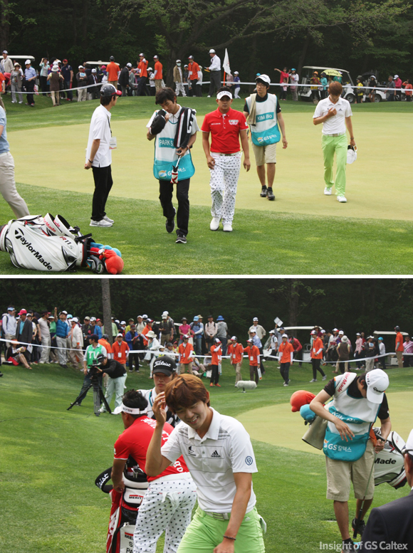 박상현 선수와 김비오 선수. 내일 봬요!