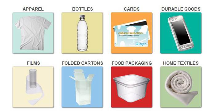 바이오플라스틱으로 만든 각종 제품들