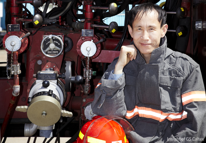 소방대장을 하는 동안 뒤를 이을 능력있는 후배를 양성하는 것이 목표하고 말하는 이영식 소방대장