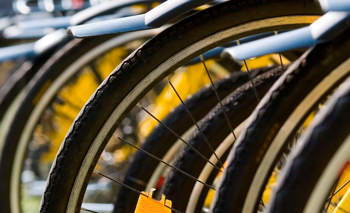 자전거 휠의 모습