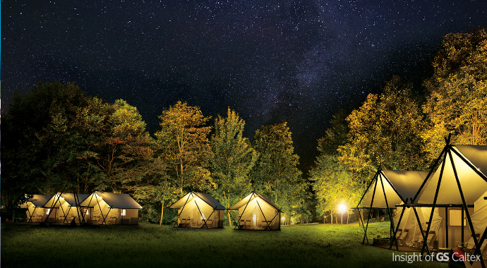 야경 한 여름밤의 꿀~ 'GS & 캠핑'