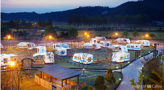 캠핑장 한 여름밤의 꿀~ 'GS & 캠핑'