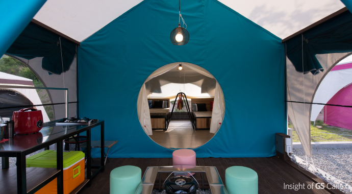 텐트 한 여름밤의 꿀~ 'GS & 캠핑'